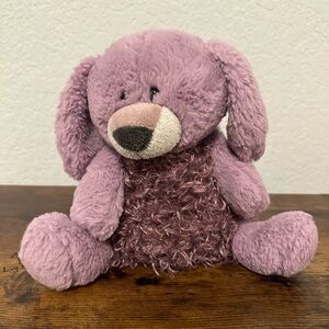 Nat & Jules Basel Purple Chub Bunny Rabbit Bear Plush Stuffed Beanie Toy 8” Soft